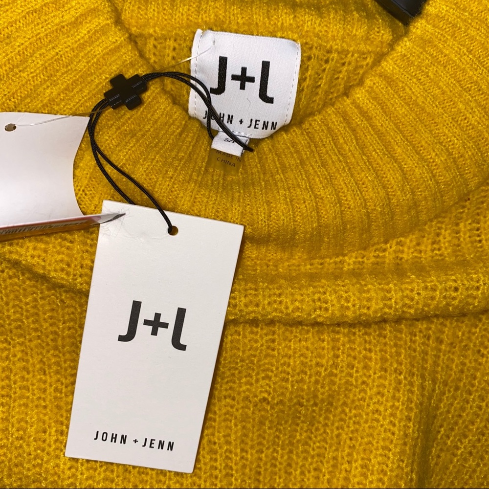 John & Jenn Varsity Stripe Mock Pullover Sweater - Picture 4 of 5